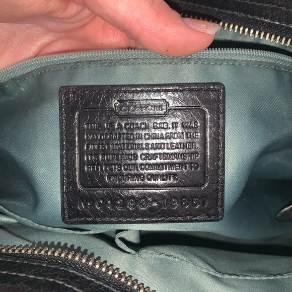 Coach Black Leather Shoulder Bag - Picture 4 of 7